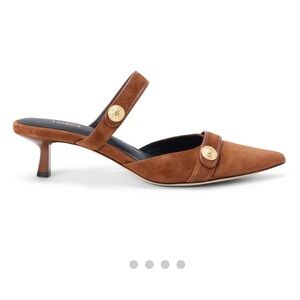 L’AGENCE Gilliane suede mules